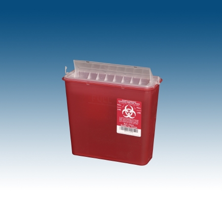 Sharps Container 10-3/4 H X 10-1/2 W X 4-3/4 D I .. .  .  